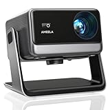 30000 Lumen Beamer Compatible with Netflix AMEELA 1080P Beamer mit WiFi und Bluetooth, Autofokus/Trapezkorrektur 100,000+ Apps & 4K Unterstützt, Dolby Audio,Videoprojektor für IOS/Android/PS5