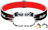 Blukar Stirnlampe LED 2 Farbtemperatur Wiederaufladbar, 2000L Superhell Kopflampe Stirnlampe Dimmbar mit Rotlicht & Sensor, 12 Lichtmodi, Wasserdicht & 30H+ Dauer für Stromausfälle/Camping/Laufen