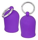 ORION Nippelsauger 'Nipple Suckers' - erotisches Nippelpumpen-Set für Frauen und Männer, mit Metall-Ringen, für harte Brustwarzen, lila