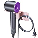LOXSUN Föhnhalter Wand Ohne Bohren, Föhnhalterung Bad Ohne Bohren, Fönhalter Metall, Fönhalterung für Badezimmer, Selbstklebend Fön Wandhalterung, Hair Dryer Holder für Haartrocknerhalter (Roségold)
