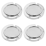 NIEEKRUN 4 Stück Tisch Handtaschenhalter Haken - Faltbare Taschenhaken Halterung, Antirutsch Taschenhakens für Tisch, Taschenhaken Halterung für Schreibtisch, Büro, Restaurant, Bar