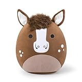 shownicer Plüschtier Pferd Kuscheltier Stofftier Kawaii Pferd Plüsch Kissen Spielzeug Geschenk für Erwachsene Kinder 3+ Jahre (Braun, 30cm)