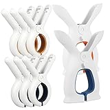 Cabilock 12 STK Quiltclip Trockenclip Handtuchhalter Groß Strandtuchklammern Für Strandkörbe Handtuchhalter Klein Kleiderklammern Aus Kunststoff Strandtuchklemmen Groß Plastik