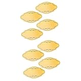 OSALADI 2 Sätze Geprägte Hausnummer Platte Wohnkultur Hausnamensschild Adressschild -nummernzeichen Hoteltürschild Des Zimmertors Zimmertor Zeichen Acryl Golden 4 Stück * 2