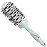 Ninabella Bio Rundbürste Groß 44mm | Volumen Haarbürste zum professionellen Stylen Föhnen Glätten Ihrer Haare | Ionen Rundhaarbürste aus Keramik Aluminium | Runde Nylonbürste