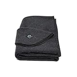 Arcturus Militär-Wolldecke, 2 kg, warm, schwer, waschbar, groß, 162,6 x 223,5 cm, ideal für Camping, Outdoor, Survival und Notfall-Kits (Anthrazit)