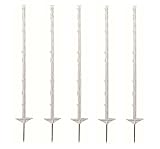 Growi Weidezaunpfahl Kunststoff 105 cm weiß 20 Stück