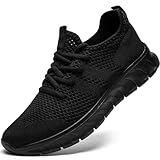 Damyuan Damen Sportschuhe Schuhe Sneaker Turnschuhe Laufschuhe Tennisschuhe lechit Fitnessschuhe Slip on Walkingschuhe schwarz 40