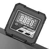 Digitales Winkelmesswerkzeug, freihändige Verwendung, 6 x 6 x 2,5 cm, magnetischer Sockel, Messbereich, digitaler Neigungsmesser, einfach zu bedienen, für Bau, Heimmaschinen, Säge, Gehrungsbolzen