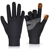 ADVIGO Laufhandschuhe Herren Sport Handschuhe Touchscreen Unisex Winddicht Winter Fahrradhandschuhe Anti-Rutsch Handschuhe für Damen und Herren Laufen Fahren Radfahren Klettern(M)