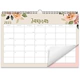 Kalender 2025 Wandkalender (Monatskalender im A4 Querformat) - Monatskalender 2025 für das ganze Jahr von Januar bis Dezember mit Ferienübersicht - Ideal als Paarkalender oder Familienplaner