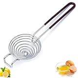 JNTMIKUN Eiertrenner Edelstahl Eigelbtrenner, Schnelle Trennung Eiweiß und Eigelb Trenner für Kochen Backen Hilfsmittel Werkzeug