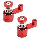 MQAIBENG Servo-Saver-Baugruppe aus Aluminium (21T) – Servoarm-Set for M-JX 14210, 14209, 14702B, 14702C Monster Trucks RC-Cars – Upgrade-Teil(Red 2pcs)