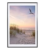 IDEAL TREND Bilderrahmen in Schwarz Fotorahmen aus Kunststoff Bilder Foto Posterrahmen Collage AC-6: Farbe: Schwarz | Format: 40x60