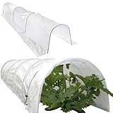 Martom Mini Garten GEWÄCHSHAUS DIM. Folia 1,8 x 6 M GARTENTUNNEL Folia, Mini-Gewächshaus zum ebenerdigen Anbau, Schutz vor Wind und Wetter