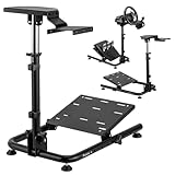 huzaro Speed 2.0 | Lenkradständer Racing Wheel Stand Racing Ständer | Geeignet u.a. für Logitech G25 G27 G29 G920 G920 GT500 Fanatec V9 V900 V3 F1 Thrustmaster T300RS T300GT T500RS TGT TS-PC | Faltbar