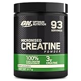 Optimum Nutrition Mikronisiertes Kreatin Pulver, Geschmacksneutral, 317g, 93 Portionen