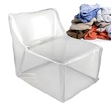 kinrguiyuez Transparenter Stofftier-Aufbewahrung Sitzsack | Transparenter Sitzsackbezug für Spielzeugorganisation | Füllbarer Spielzeugorganizer Für Kinder,Organisation von Kuscheltieren im