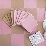 Quadratische Puzzlematte, Moderne quadratische Bodenmatte mit niedrigem Flor für das Schlafzimmer, waschbarer, ineinandergreifender Schallschutzteppich, weicher, bequemer Wohnzimmerteppich f
