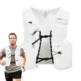 Trinkrucksack Für Trailrunning Und Wandern – Atmungsaktiver, Reflektierender Laufrucksack | Leichter Wasserrucksack Im Westenstil Für , Trail-Rennen, Joggen, Radfahren Und Outdoor-Abenteuer