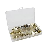 Sydien 230-teiliges Bilderrahmen-Haken-Set, goldene Bilder-Aufhängung, Wandhaken