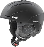 uvex Stance - robuster Skihelm für Damen und Herren - individuelle Größenanpassung - optimierte Belüftung - Black matt - 51-55 cm