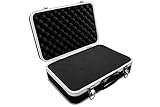GORANDO® Universal Transport-Koffer mit Schaumstoff Polsterung und Würfelschaum für Kamera, Foto oder Mess-Equipment - Solides Case aus ABS Kunststoff