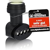 [ Test SEHR GUT ] ZEHNDER Quattro LNB mit LTE Abschirmung & Sun Protect UV Schutz, nur für Multischalter Multiswitch geeignet, kein Direktanschluss möglich, 4K HD LMB, für Satelliten Antenne