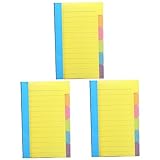 ABOOFAN 3 Stück Notizblöcke, selbstklebend, praktisch, für Büro, Schule und Haus, buntes Notizbuch, perfekt für Aufgabenlisten und Erinnerungen