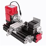 WYJW Mini-Metalldrehmaschine Mini-Horizontaldrehmaschine Holzbearbeitungswerkstatt Mini-Drehmaschine Kleine Auto-Metallteile Schmuck-Werkzeugmaschine Hochpräzise Holzbearbeitungs-Drehmaschine