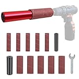 Tragbarer Spindelschleifer Set, Hand-Gummi-Schleiftrommel, Schleiftrommel-Set, Spindelschleiferhülsen-Adapter für Bohrer, Holzbearbeitung, Schleifen