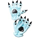 Fingerlose Damen-Thermo-Handschuhe, Panda, Kuh, Fünf-Finger, Tierhandschuhe (A, durchschnittliche Größe/Erwachsene)