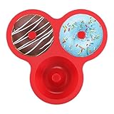 Silikonform für Donuts, hitzebeständige Silikonform, wiederverwendbar, für Luftfritteuse, Kuchen, Bagels, Snacks, Küche, Frühstück, Party, Geburtstag