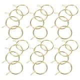 DECOMELODY 30 Stück 30 Stück Metall Gardinenringe mit Haken Ösenringe für Gardinenstangen Robust und Kompatibel für Wohnzimmer Schlafzimmer und Duschvorhangsysteme