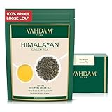 VAHDAM, Himalayan Green Tea (100g) 100% Reiner Grüntee Aus Den Hochlandplantagen | Glutenfrei | Frisch & Direkt Von Der Heißen/Eistee-VAHDAM, Himalaya-Grünteeblätter (50 +