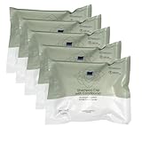 ABENA Shampoo Haube, 5 PACK., Haare Waschen ohne Wasser, Waschhaube mit Conditioner für immobile Menschen auch im Bett, Haarwaschhauben für Reisende, Shampoo Cap für empfindliche Kopfhaut.