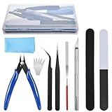 HOTUT Modellbau Werkzeug Set,13 Stück DIY Bastelwerkzeug,Gundam Modellbau Werkzeuge,Hobby-Bauwerkzeuge für Gebäude, Autos, Flugzeuge, Modellbau und anderes Kunsthandwerk