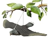 Hawk Decoy, lebensechter Vogelvertreiber, Vogelscheuche, wasserfest, zum Aufhängen, für Garten- und Außendekoration, Vogelschrecken für Gärten