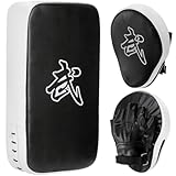 WUWEOT 2-in-1 Boxhandschuhe Kickpack Set, Boxhandschuhe Focus Pads und Taewondo Kick-Pad, verstellbares weiches Schild langlebige Trainingspads Set für Boxen, Kickboxen, Karate, Muay Thai, MMA