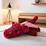 TRAVELKNOT 50cm 1kg Gewichtskuscheltiere Drachen Kuscheltier Rot Weighted Stuffed Animal Drache Groß Stofftier Drachen Plüschtier Niedliches Stofftieren Weiches Geschenk für Kinder Erwachsene