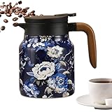 Tee-Ei Kanne – Edelstahl Vintage isoliert | lose heiße Retro- für Zuhause, Büro, Restaurant, Hotel, Camping, Innenparty, Einweihungsurlaub