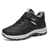 Generisch 2025 Herrenschuhe mit dickem Samt, Winter, Herren, Haushaltswärme, Außenhandel, kältebeständige Schneestiefel Snowboard Schuhe Herren 46 (Black, 42)
