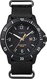 Timex Expedition Gallatin Solar Herren-Armbanduhr, rutschhemmend, schwarzes Nylonband, 44 mm TW2U30300