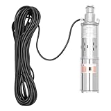 12V 180W Tiefbrunnenpumpe Brunnenpumpe Edelstahl Tauchbrunnenpumpe Tauchpumpe Wasserpumpe Rohrpumpe Auslass 25 mm bis 20m 1.2m³/h