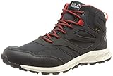 Jack Wolfskin Jungen Unisex Kinder Woodland Texapore Mid K Walking-Schuh, Night Blue/Red, 27 EU