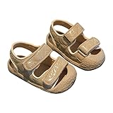 IQYU Strandsandalen Kinder Casual Sommersandalen Kleinkindschuhe Klettverschluss Design Freizeitschuhe Dicke Sohlen, Weicher Boden, Rutschfeste, Komfortable, Offene Zehenschuhe Kindersandalen