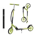 Habib Gruppe Cityroller - Kick Scooter - Kinderroller für Kinder und Jugendliche Zertifiziert vom TÜV Süd - Faltbarer Aluminium-Tretroller Höhenverstellbar - 200mm Räder - Tragbar - ab 10 Jahren