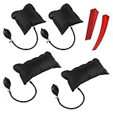 QWORK® 4 Stücke Montagekissen, Hebekissen Luftkissenheber, Air Pump Wedge, Belastung bis 200kg (Platz+ Rechteck)