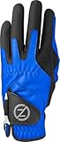 Zero Friction Golf 2019 Compression Fit Technology Performance-Golfhandschuhe für Rechtshänder, Einheitsgröße, Blau