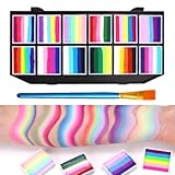 KARLOR Gesichtsfarbe Palette Face Paint 65 Farben mit Pinsel, Körperfarbe Wasserlöslich Pigment Painting bunte Kreative Malerei Festival Halloween Colorful Paint